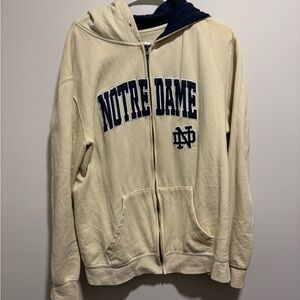Notre Dame zipped golden hoodie